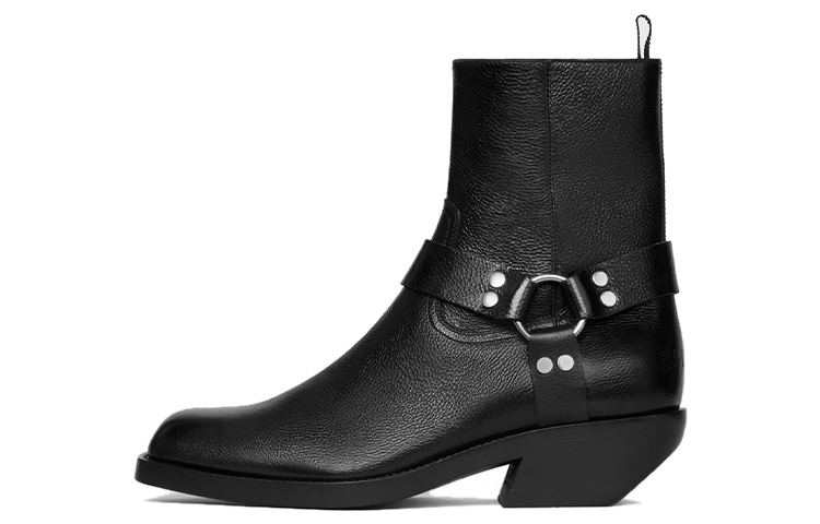 CELINE Zip Square-Toe Ankle Boot 'Black Leather' 352583808C.38NO
