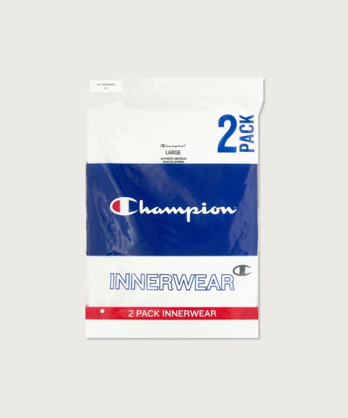 Cheap Champion [2件裝] 寬鬆版型圓領舒適T恤 白色/黑色 CHPU261KBTS069WB
