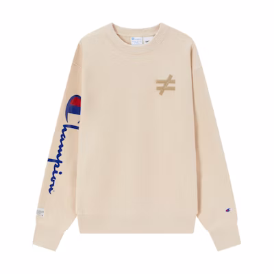 Champion × CANOTWAIT FW22 Logo Fleece Crewneck Sweatshirt Unisex UU-WSW02