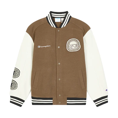 Champion × POP MART Molly Logo Retro Snap Button Jacket Unisex Casual Outerwear U4COTSU022