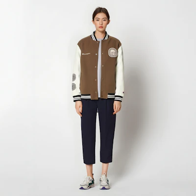 Champion × POP MART Molly Logo Retro Snap Button Jacket Unisex Casual Outerwear U4COTSU022 4