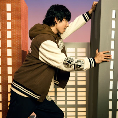 Champion × POP MART Molly Logo Retro Snap Button Jacket Unisex Casual Outerwear U4COTSU022 10