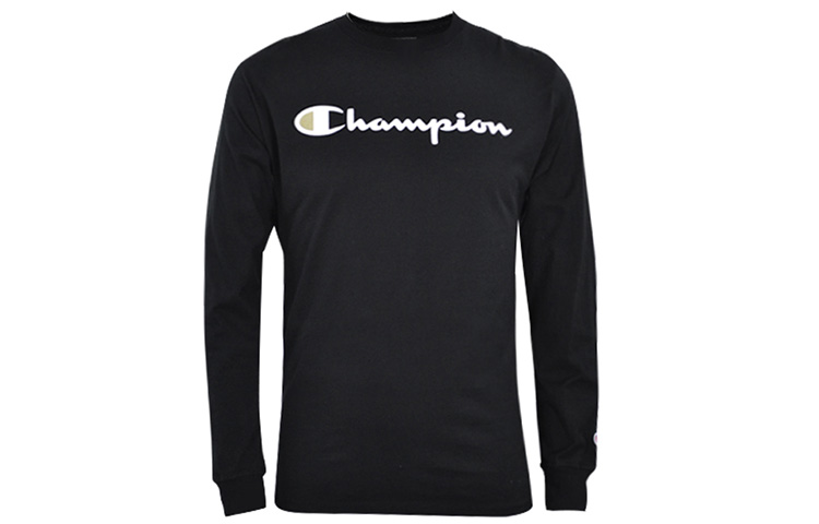 Champion × The Simpsons FW21 Logo Print Crewneck Sweatshirt Black Unisex GT78H-Y07808-003