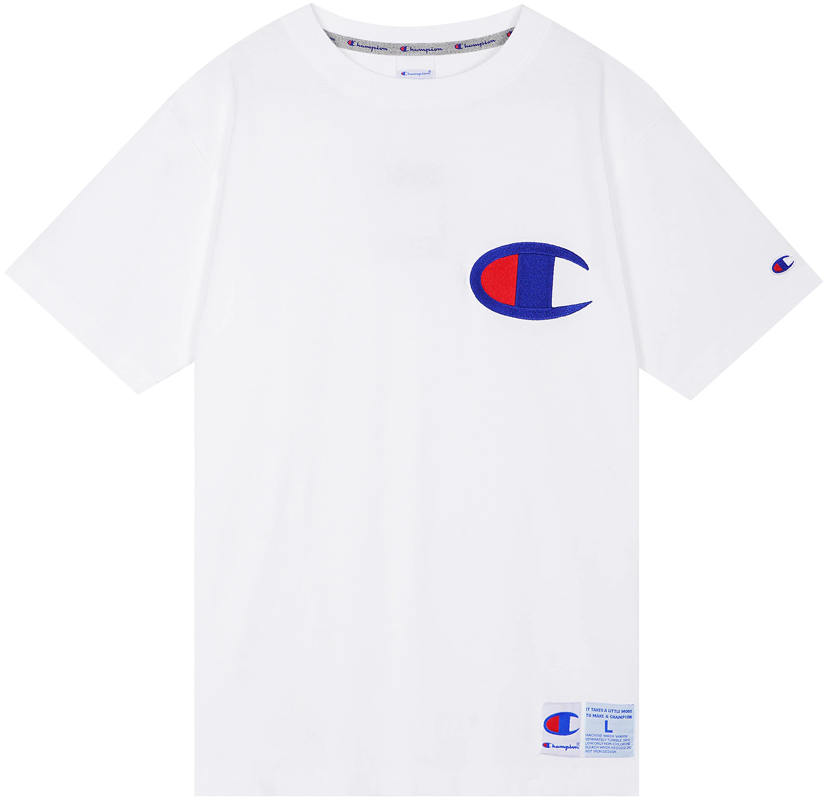 champion-action-style-big-c-logo-unisex-crewneck-t-shirt-white-japan-edition-c3-r304-c010