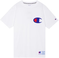 Champion Action Style Big C Logo Unisex Crewneck T-Shirt White (Japan Edition) C3-R304-C010 Champion Action Style Big C Logo Unisex Crewneck T-Shirt White (Japan Edition) C3-R304-C010