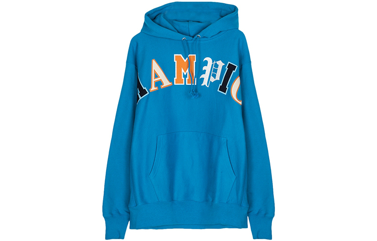 Champion Arc Logo Pullover Hoodie Blue (Unisex, US Edition) GF68-Y07986