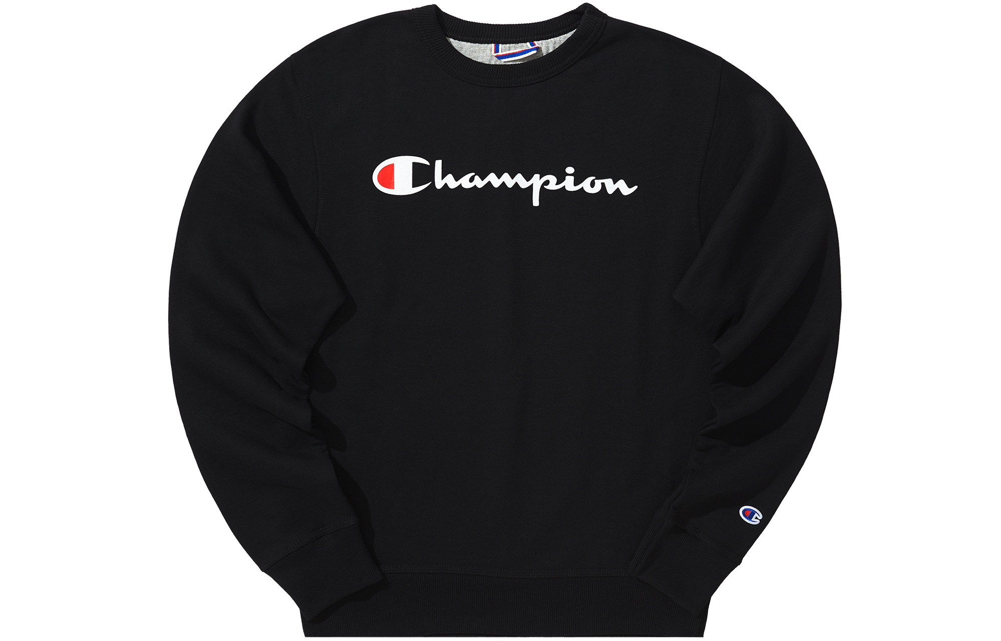 Champion Athletics Logo Print Crewneck Fleece Sweatshirt Unisex Casual Style UM-USW49