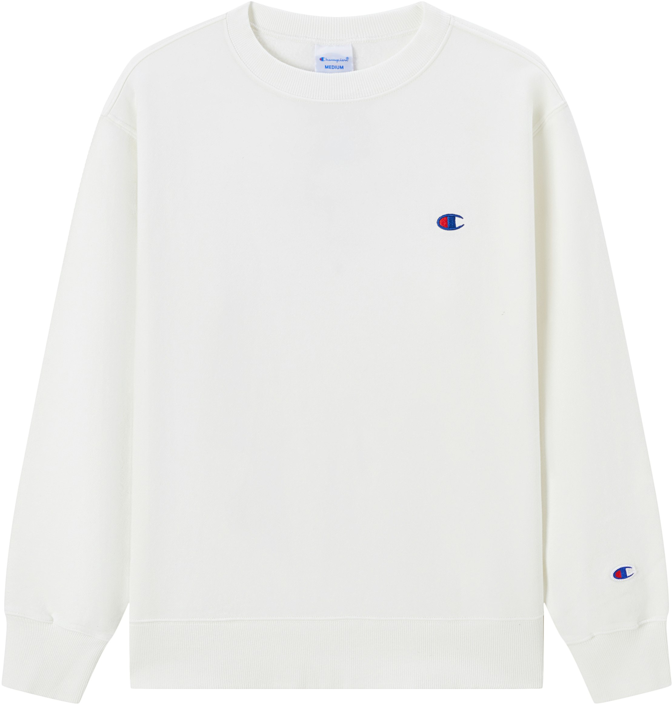 champion-basic-double-c-logo-crewneck-embroidered-sweatshirt-white-unisex-japan-style-c3-c019-white