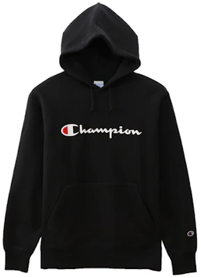 Champion Basic Fleece Hoodie Japanese Edition Black Unisex Winter Logo Print C3-Q107-M201 Buy Champion Basic Fleece Hoodie Japanese Edition Black Unisex Winter Logo Print C3-Q107-M201