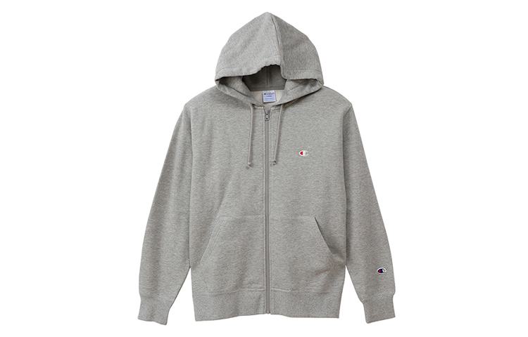Champion Basic Small Logo Zip-Up Hoodie Jacket Japan Edition Unisex - Gray C3-Q103-M302