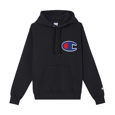 Champion Big C Logo Pullover Hoodie Japanese Edition Black C3-E127-090