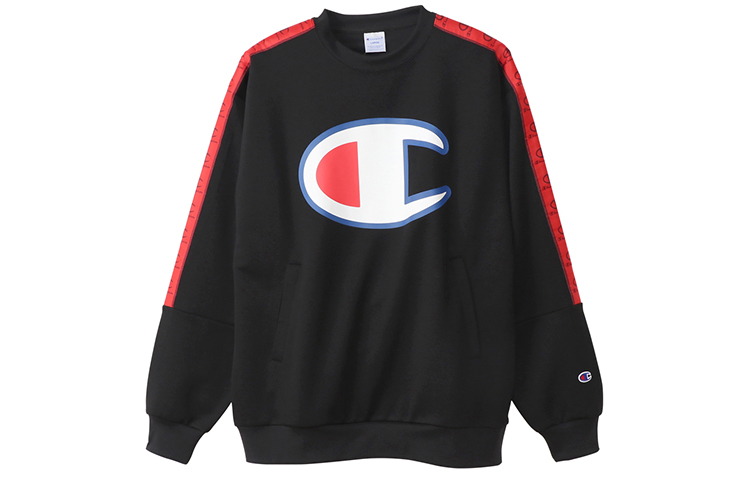 Champion Big C Logo Sweatshirt Japan Edition Unisex Black Couple Style C3-S001-M250