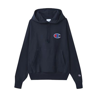 Champion Big C Pullover Sweatshirt Navy - Unisex Casual Classic Fit GF68-Y06147-NYC