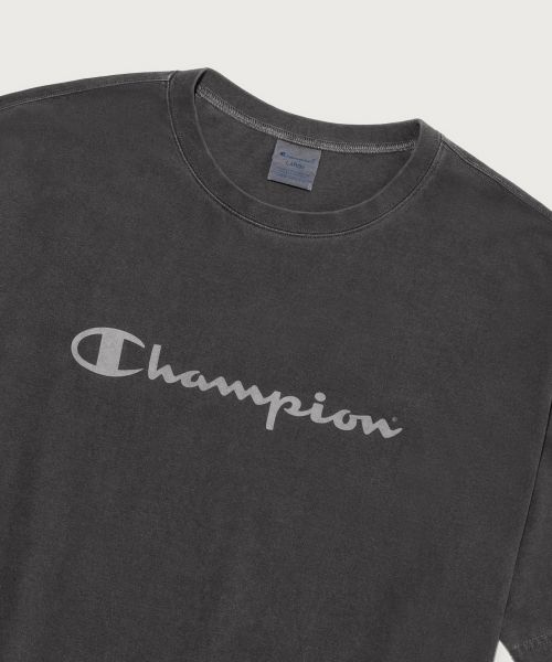 Lookbook Champion 大字Logo 短袖 T恤 深炭灰 CHPU252KBSS002CC0