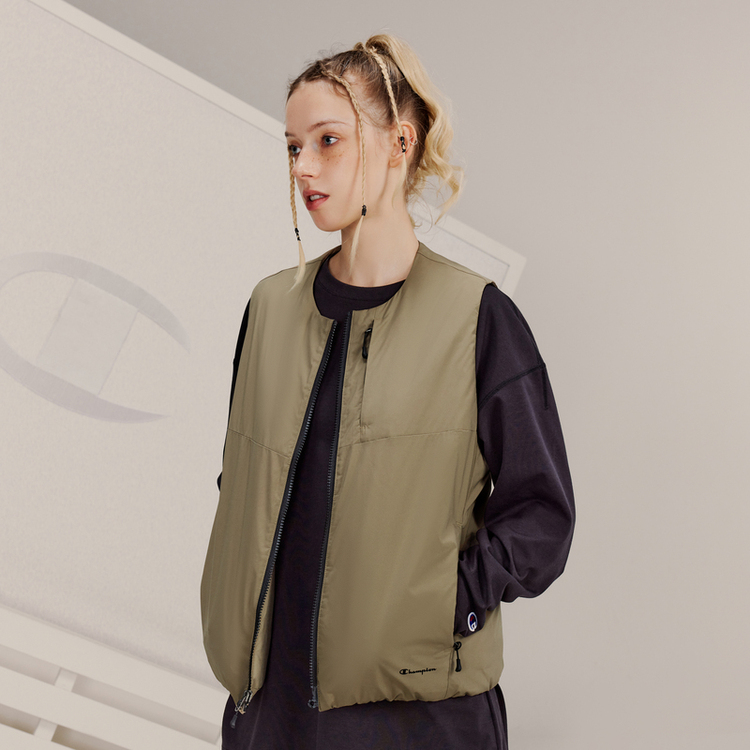 Details for 챔피언 블랙 에디션 C-로고 캐주얼 자켓 조끼 일본판 유니섹스. C3-Y614