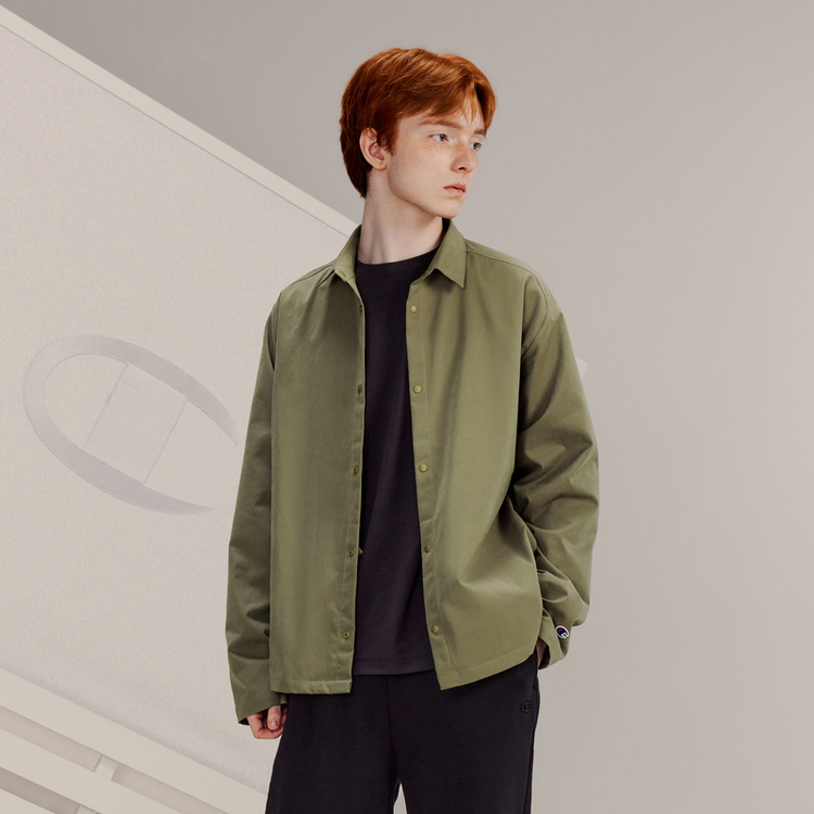 Shop Champion Black Edition Polo Long Sleeve Shirt with Minimal Logo Unisex Japan Release C3-Y417