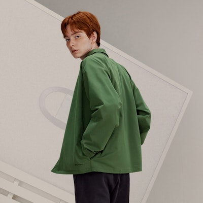 Champion Black Edition Polo Long Sleeve Shirt with Minimal Logo Unisex Japan Release C3-Y417 2