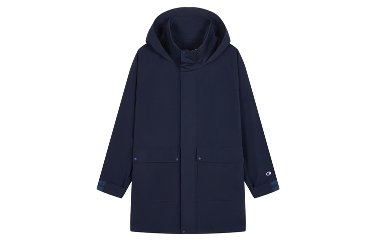 Details for 冠军黑色版男女连帽长外套休闲日系风格 U4AOTJM07