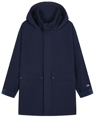 冠军黑色版男女连帽长外套休闲日系风格 U4AOTJM07 Details for 冠军黑色版男女连帽长外套休闲日系风格 U4AOTJM07