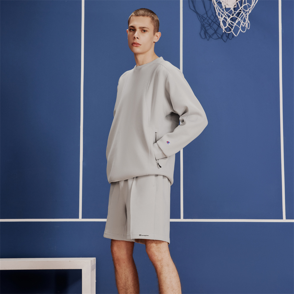 Shop Champion Black Edition Unisex Minimalist Double-Zip Pullover Crewneck Sweatshirt U4ASWJM36