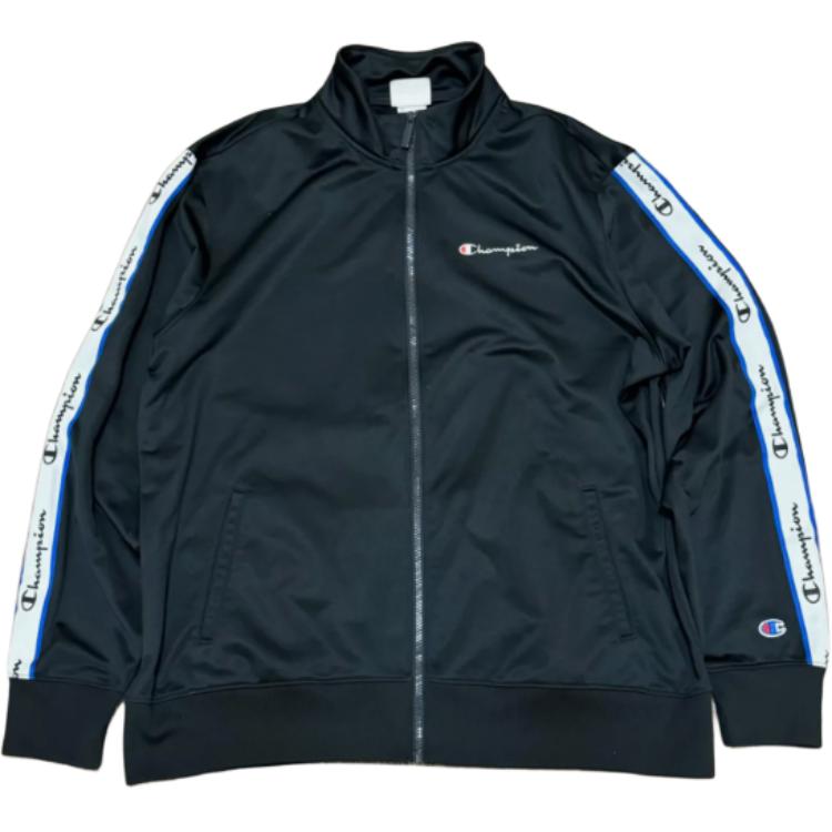 Champion Black Embroidered Logo Zip-Up Jacket V3391550519