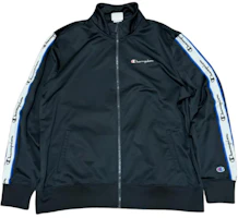 Champion Black Embroidered Logo Zip-Up Jacket V3391550519 Champion Black Embroidered Logo Zip-Up Jacket V3391550519