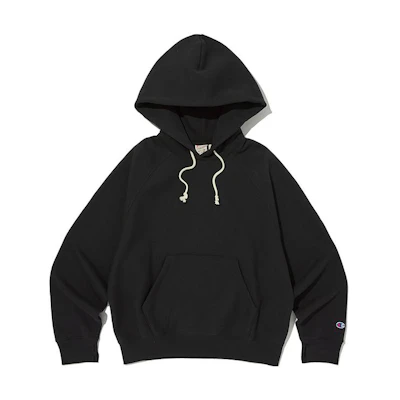 Champion Black Pullover Hoodie with Fleece Lining CKTS3F582BK