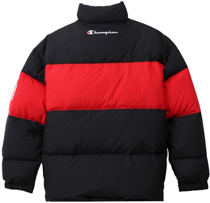 チャンピオン ブラック ロゴ入り スタンドカラー 冬用 軽量 ダウンジャケット C3-Q607-090 Lookbook チャンピオン ブラック ロゴ入り スタンドカラー 冬用 軽量 ダウンジャケット C3-Q607-090