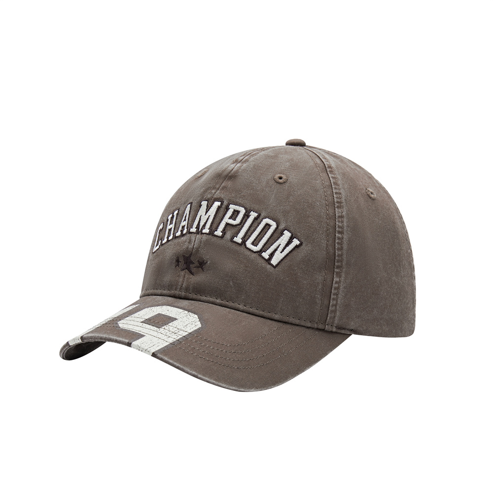 Champion Brown Embroidered Star Vintage Adjustable Baseball Cap Unisex. U4CACCU09S1