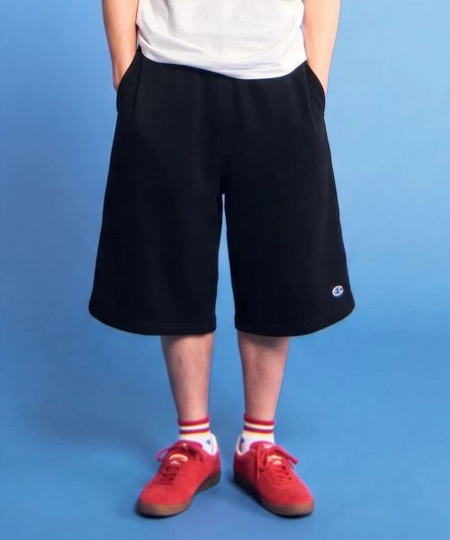 champion-c-logo-loose-fit-bermuda-sweat-shorts-black-chpu-261-kbsr-035-bk