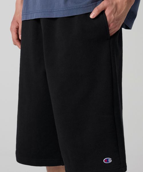 Details for Champion C Logo Loose Fit Bermuda Sweat Shorts Black CHPU261KBSR035BK
