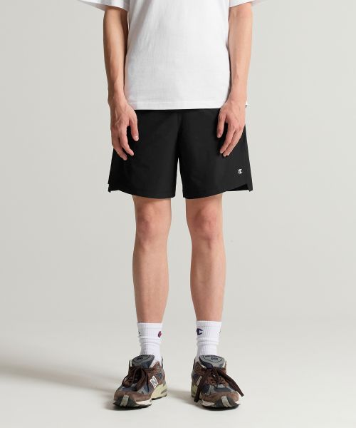 Champion C Logo Woven 7-Inch Shorts Black CHPM252KASP010BK0