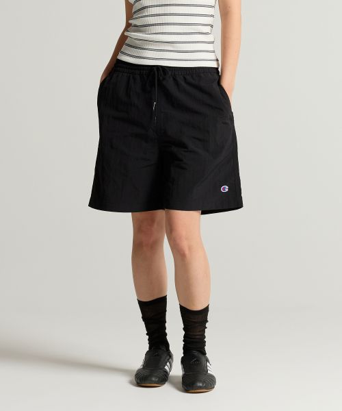 Champion C Logo Woven String Shorts Black CHPU252KBSP006BK0