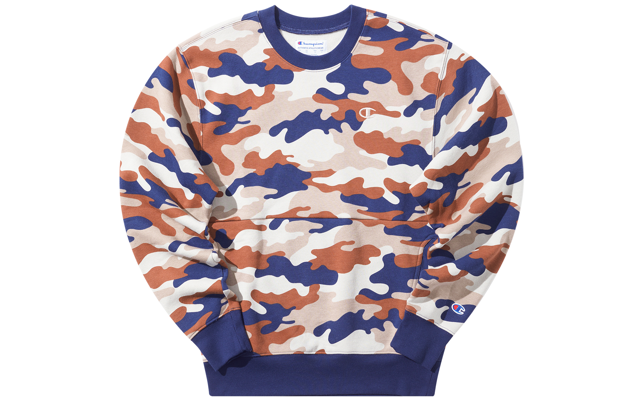 Champion Camo Embroidered Logo Crewneck Sweatshirt Unisex (US Version) UM-USW57