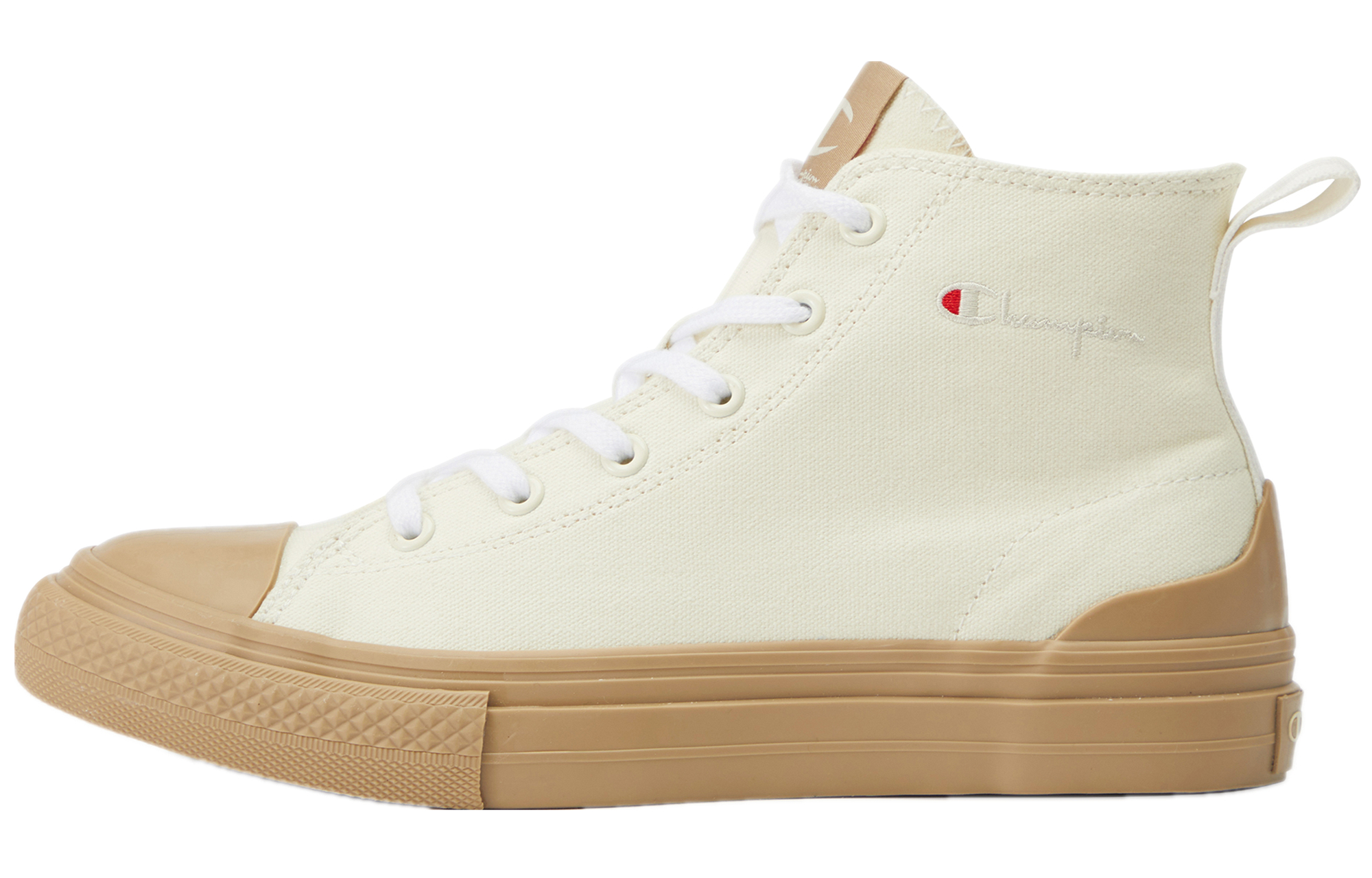Champion Campus 'Embroidered Logo Comfort High-Top Canvas - Cream' U1CFCVU04D1