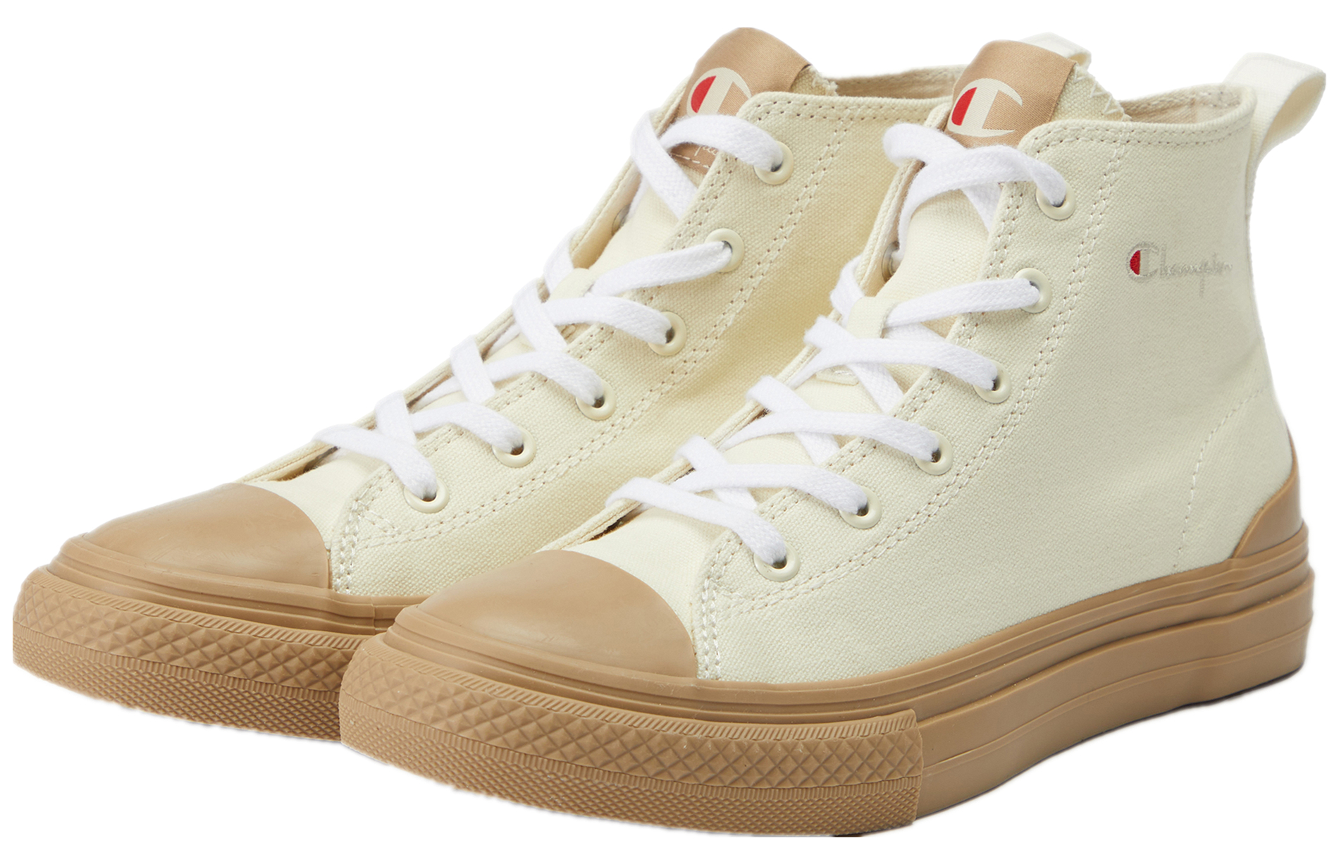 Order Champion Campus 'Embroidered Logo Comfort High-Top Canvas - Cream' U1CFCVU04D1
