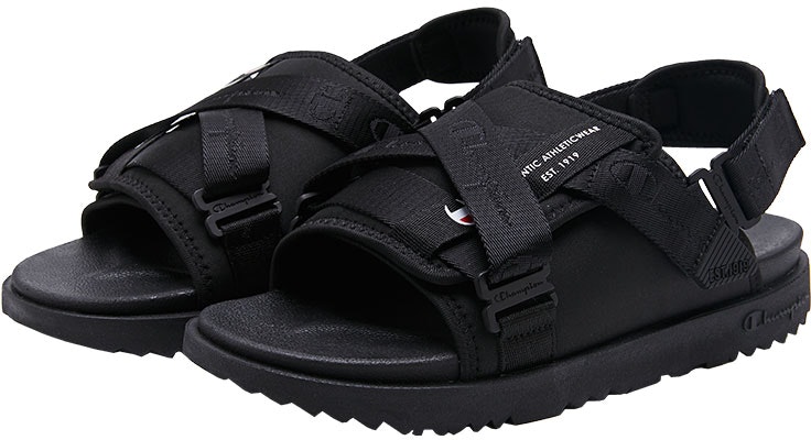 チャンピオン キャンパス フォーマット サンダル (黒) U3BFASU01U1 Lookbook チャンピオン キャンパス フォーマット サンダル (黒) U3BFASU01U1