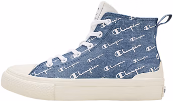 Champion Campus Mono High 'Denim Blue Logo Print' U2BFCVU08M1 Champion Campus Mono High 'Denim Blue Logo Print' U2BFCVU08M1