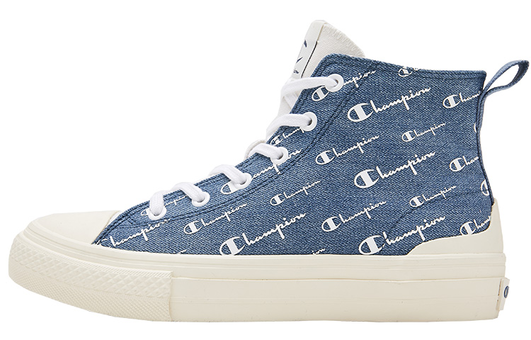 Champion Campus Mono High 'Denim Blue Logo Print' U2BFCVU08M1