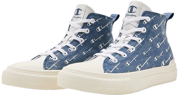 Champion Campus Mono High 'Denim Blue Logo Print' U2BFCVU08M1 Order Champion Campus Mono High 'Denim Blue Logo Print' U2BFCVU08M1