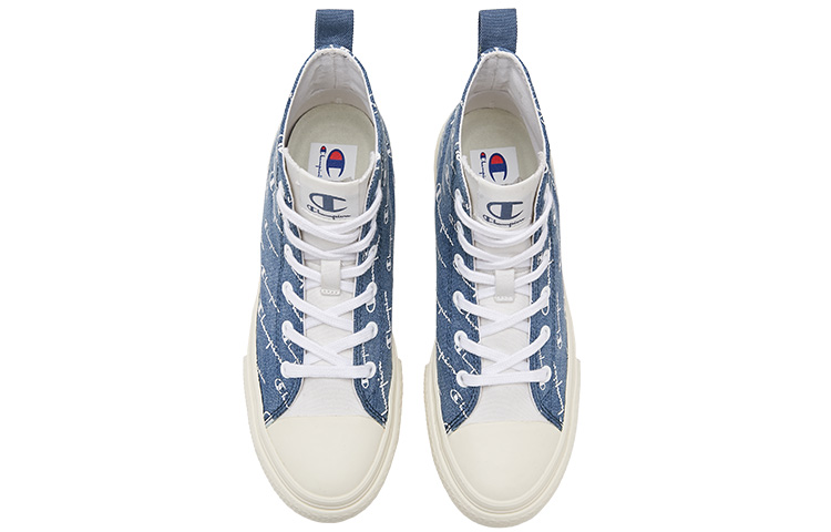 Lookbook Champion Campus Mono High 'Denim Blue Logo Print' U2BFCVU08M1