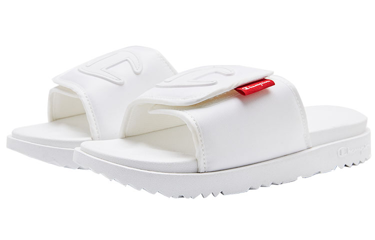 Lookbook Champion Campus Slide '1919 Big C Logo Velcro White' U2BFASM02A1