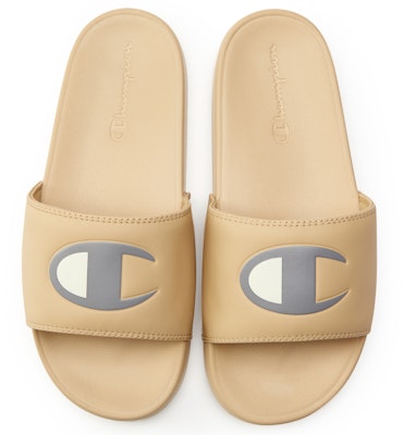 Champion Campus Slide 'Khaki Classic C Logo' U1CFASM05F1 Lookbook Champion Campus Slide 'Khaki Classic C Logo' U1CFASM05F1