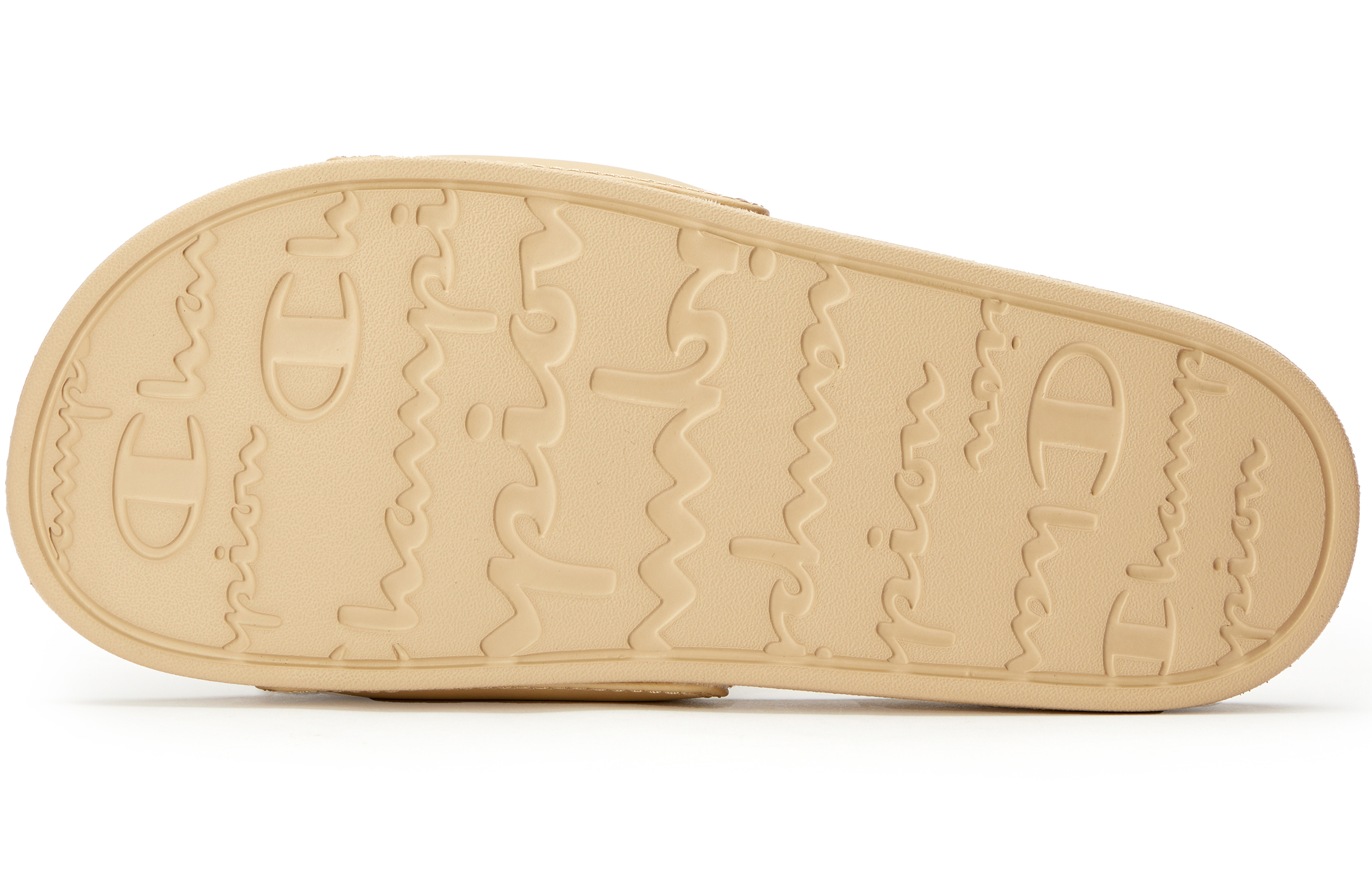 Shop Champion Campus Slide 'Khaki Classic C Logo' U1CFASM05F1