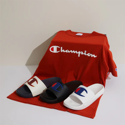Champion Campus Slide 'Large C-Logo Blue White' U3AFASU01M8 Details for Champion Campus Slide 'Large C-Logo Blue White' U3AFASU01M8