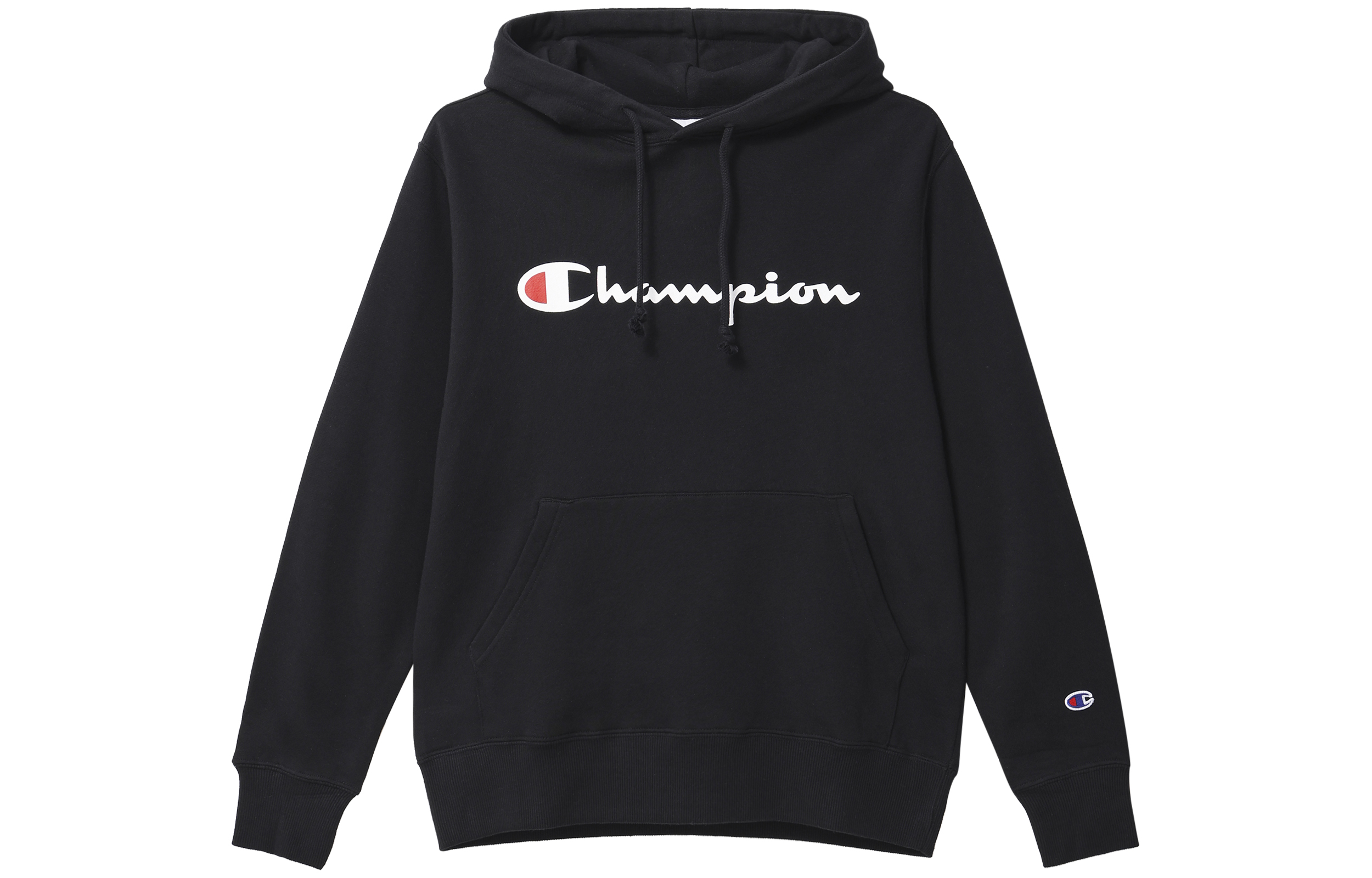Champion Casual Hoodie Pullover Long Sleeve Japan Edition Unisex Black C3-J117-090