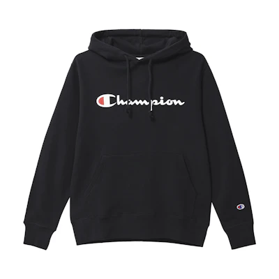 Champion Casual Hoodie Pullover Long Sleeve Japan Edition Unisex Black C3-J117-090