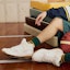 Details for Champion Champ Hoop Mid 'Retro Sports White Yellow' U2CFCBM02D1