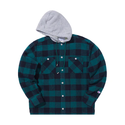 Champion Checkered Hooded Layered Jacket Japan Edition Unisex C3-S609