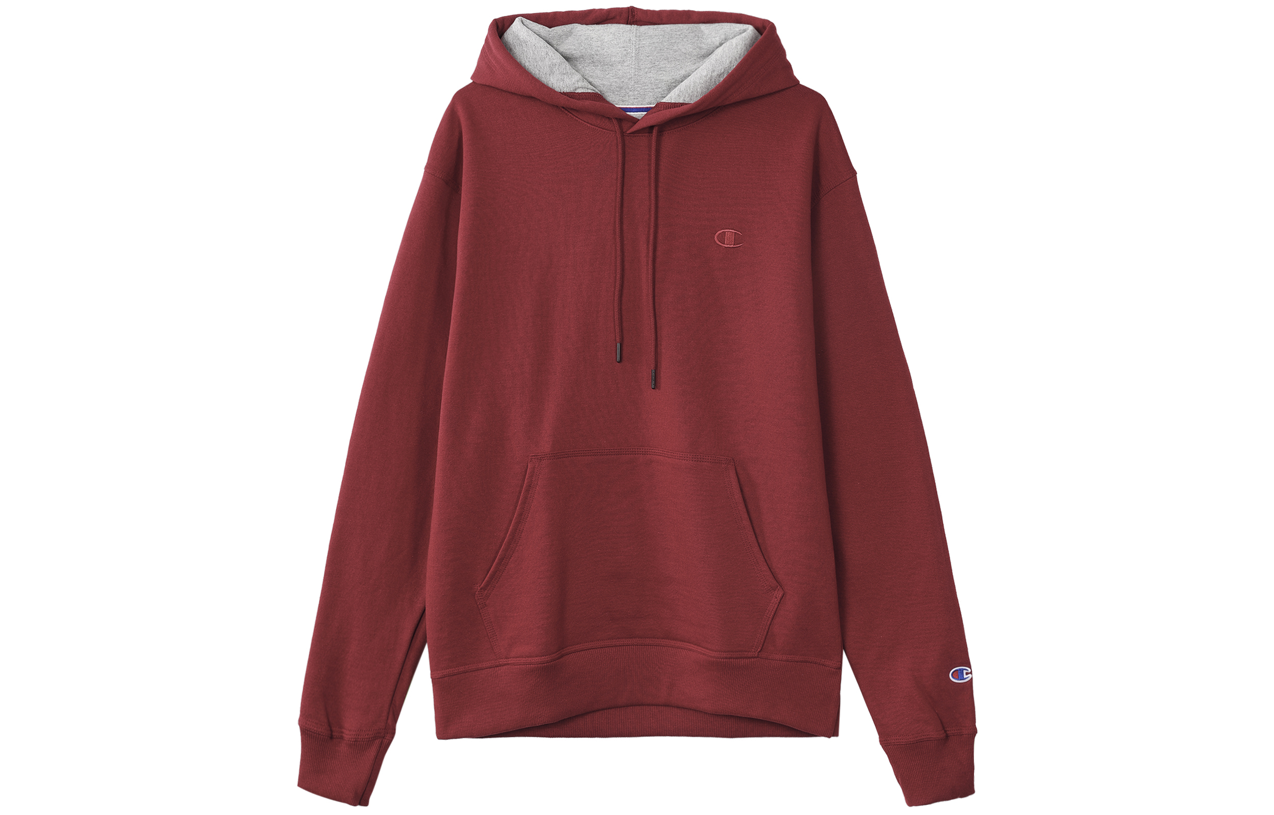 Champion Cherry Red Embroidered Logo Hoodie Unisex Couple Style (US Version) S0889-407D55-WUF